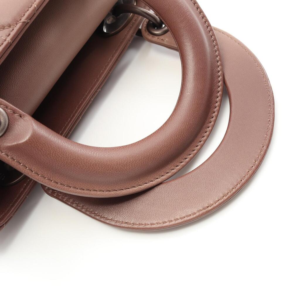 Dior Lady Cannage Handbag Leather Pink - Picture 7 of 8